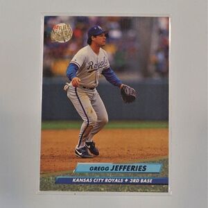 1992 Ultra Gregg Jefferies 3rd Base Kansas City Royals #372